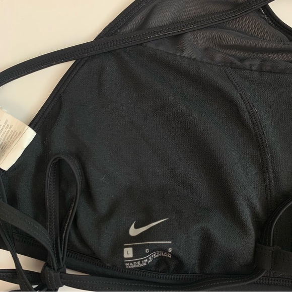 Nike Swim High Neck Mesh Bikini Top Large - Picture 5 of 7